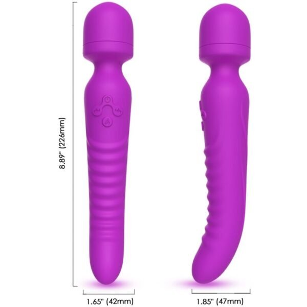 ARMONY - MISSION MASAJEADOR  VIBRADOR EFECTO CALOR VIOLETA - Imagen 3