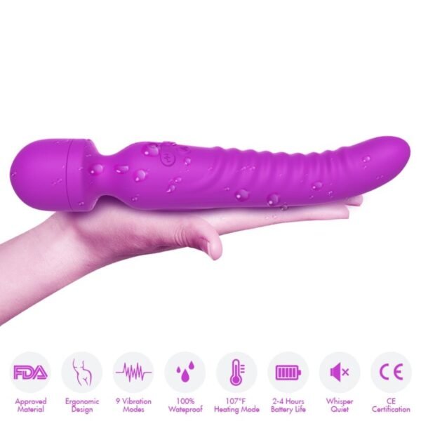 ARMONY - MISSION MASAJEADOR  VIBRADOR EFECTO CALOR VIOLETA - Imagen 2