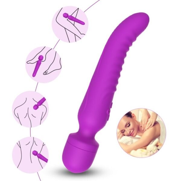 ARMONY - MISSION MASAJEADOR  VIBRADOR EFECTO CALOR VIOLETA - Imagen 4
