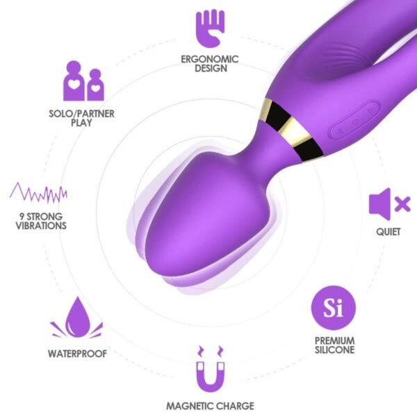 ARMONY - MASAJEADOR  VIBRADOR RABBIT VIOLETA - Imagen 2