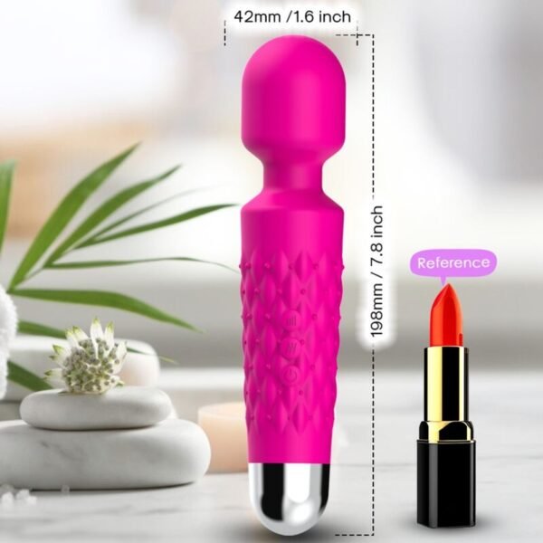 ARMONY - POSTMAN MASAJEADOR  VIBRADOR CABEZA FLEXIBLE FUCSIA - Imagen 3