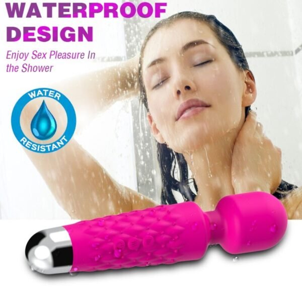 ARMONY - POSTMAN MASAJEADOR  VIBRADOR CABEZA FLEXIBLE FUCSIA - Imagen 2
