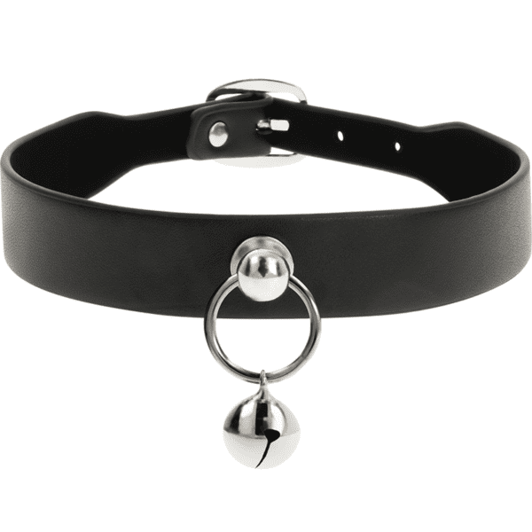 COQUETTE CHIC DESIRE COLLAR CUERO VEGANO ACCESORIO WOMAN CASCABEL - Imagen 3