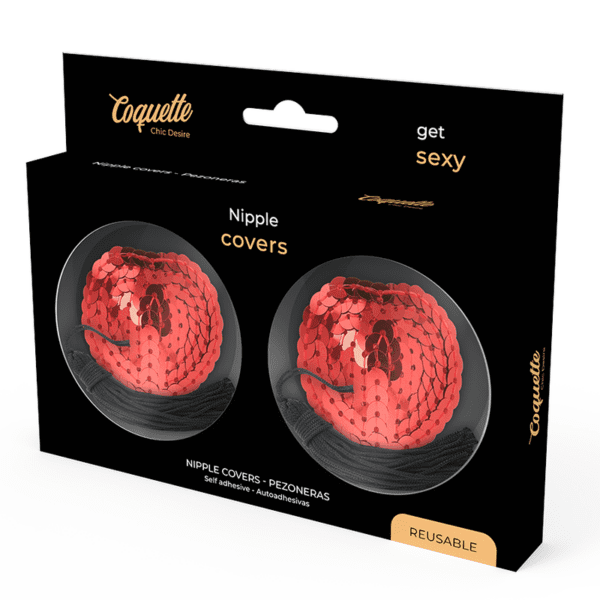 COQUETTE CHIC DESIRE CUBRE PEZONES ROJO - Imagen 4